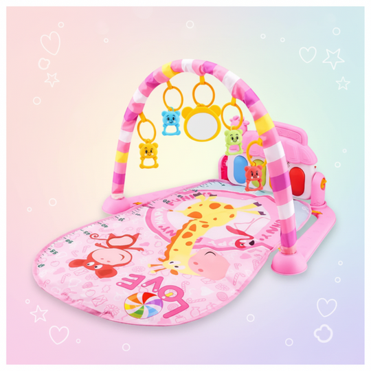 MelodieMat baby speelkleed roze giraf - Milo & Moon