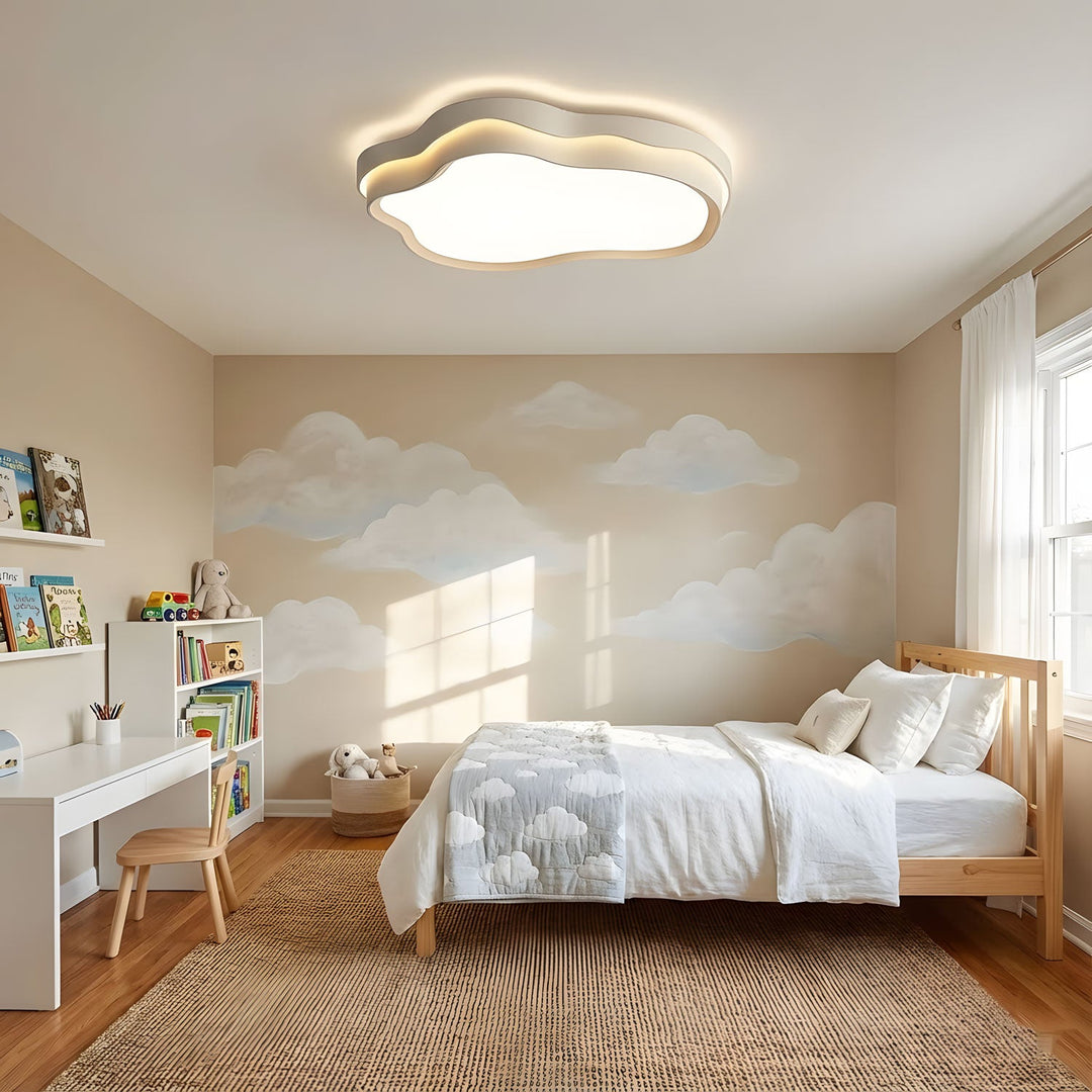 Nimbus wolklamp detail wit