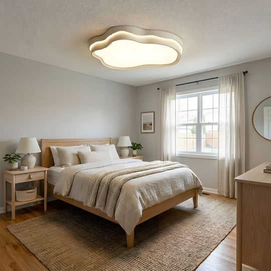 Wolkvormige plafondlamp sfeerlicht kinderkamer