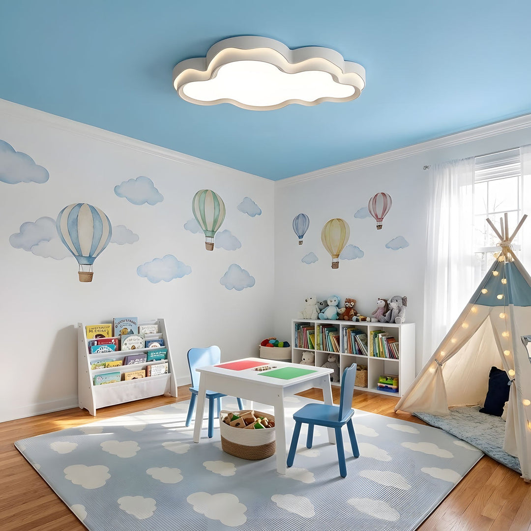 Wolk plafondlamp warm sfeerlicht babykamer