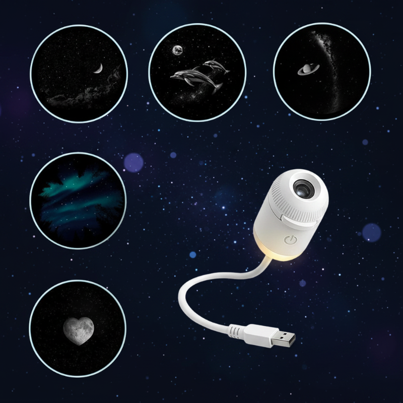 StarDrift LED galaxy lamp Aurora-gloed - Milo & Moon