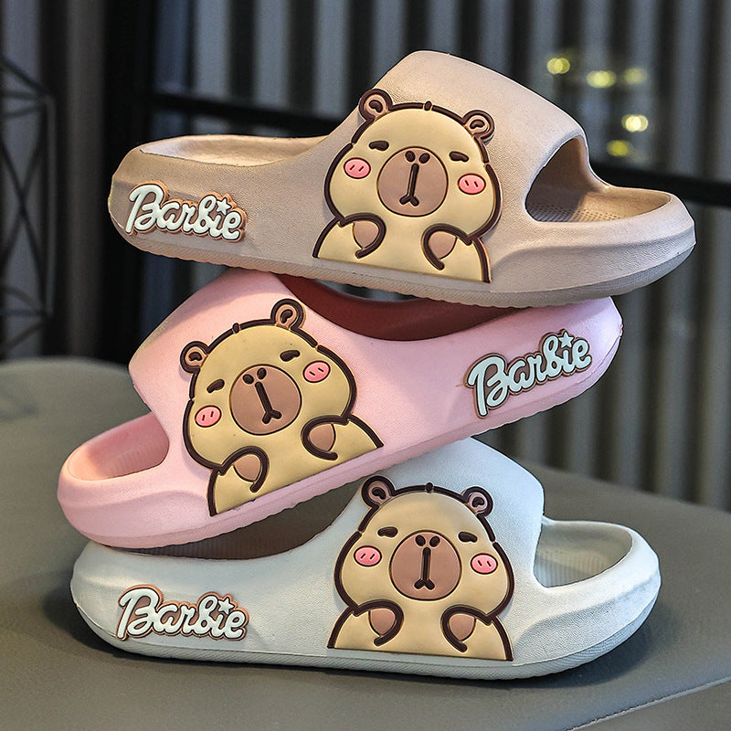 CapySlides – Cartoon Capybara Slippers