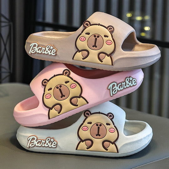 CapySlides – Cartoon Capybara Slippers