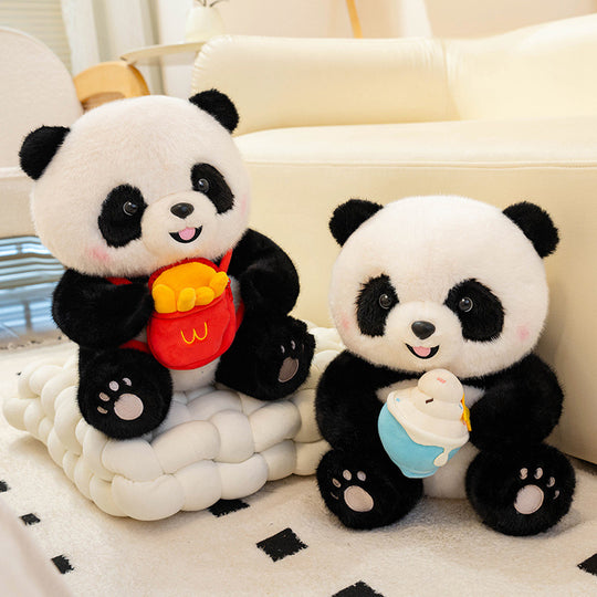 PandaTreats™ – Zachte Panda Knuffel met Accessoires