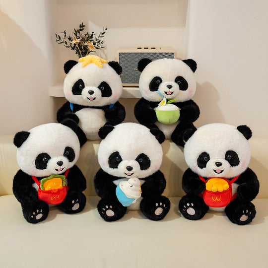 PandaTreats™ – Zachte Panda Knuffel met Accessoires