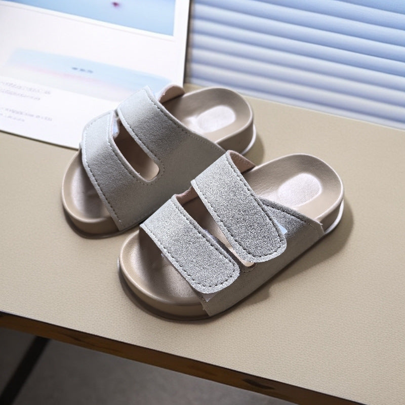 DoubleStep – Retro Dubbele Band Kinderslippers