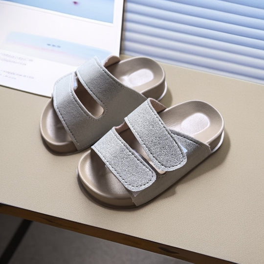 DoubleStep – Retro Dubbele Band Kinderslippers