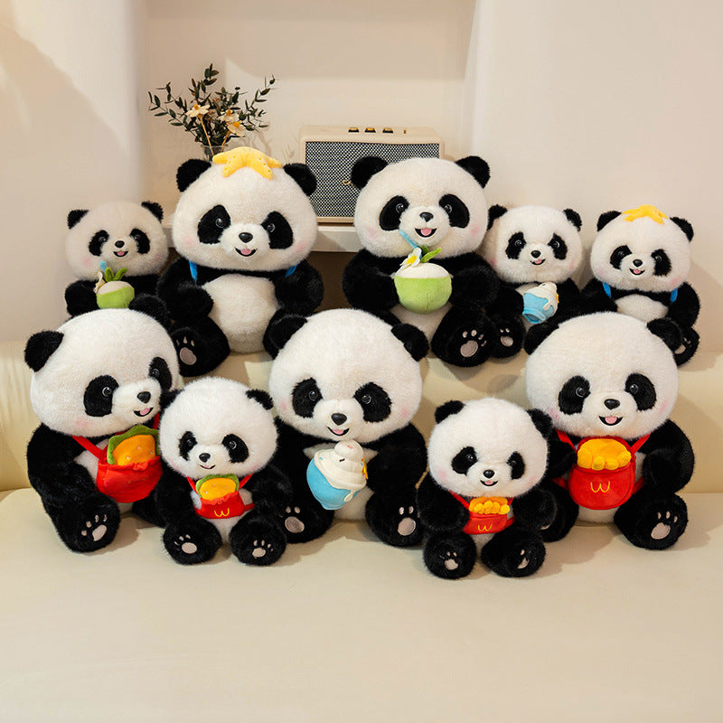 PandaTreats™ – Zachte Panda Knuffel met Accessoires