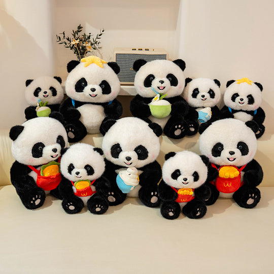 PandaTreats™ – Zachte Panda Knuffel met Accessoires