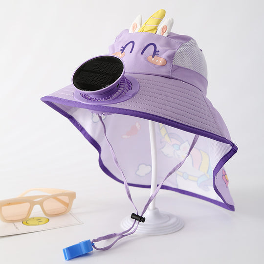 SunnyBreeze – Kinder Zonneklep met Ventilator