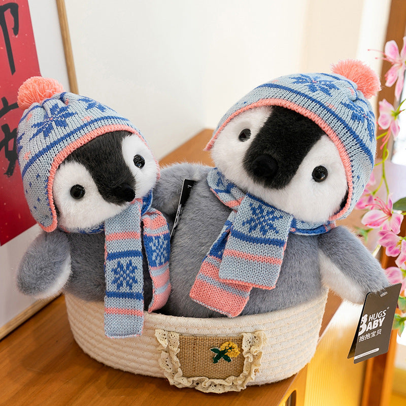 <font dir="auto" style="vertical-align: inherit;"><font dir="auto" style="vertical-align: inherit;">Flocon de neige chapeau pingouin peluche écharpe chapeau pingouin poupée décorative enfants cadeau du nouvel an en gros</font></font>