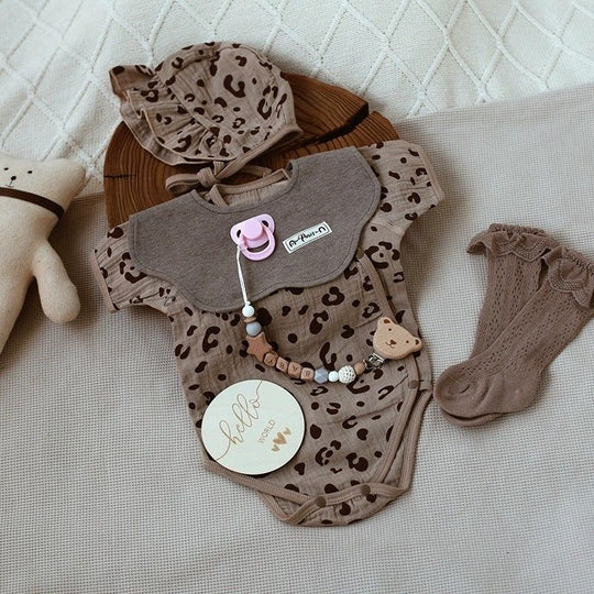 LittleWild – Katoenen Baby Romper met Muts