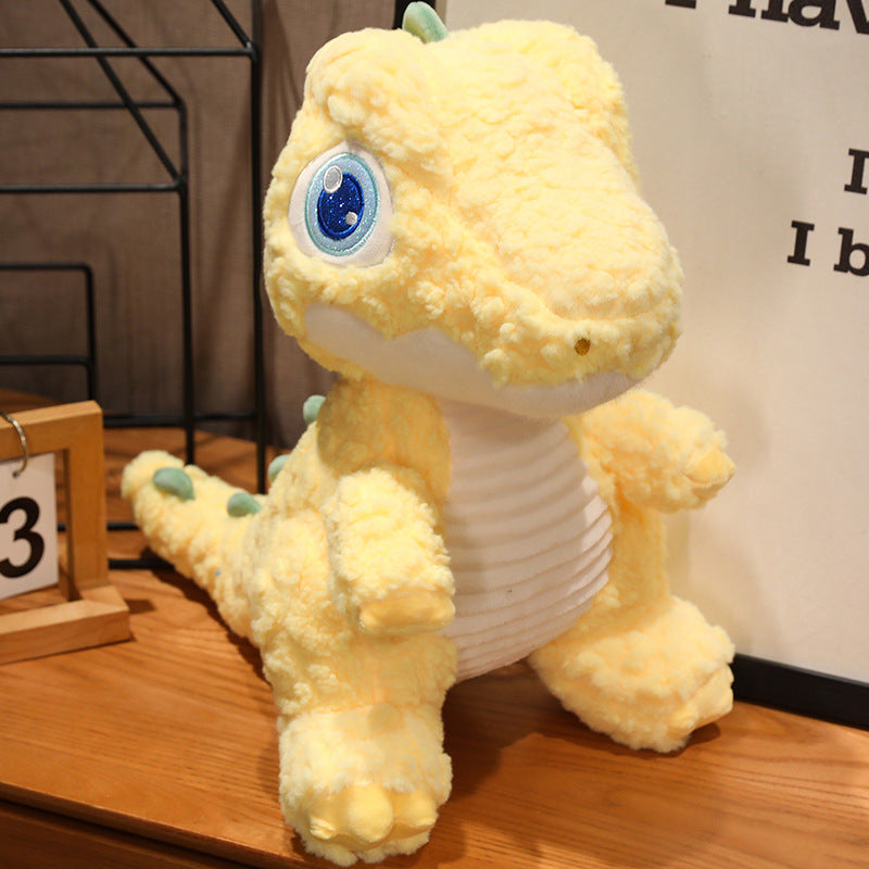 <font dir="auto" style="vertical-align: inherit;"><font dir="auto" style="vertical-align: inherit;">Peluche dinosaure à gros yeux, animaux en peluche jaunes et verts, autre chinois</font></font>