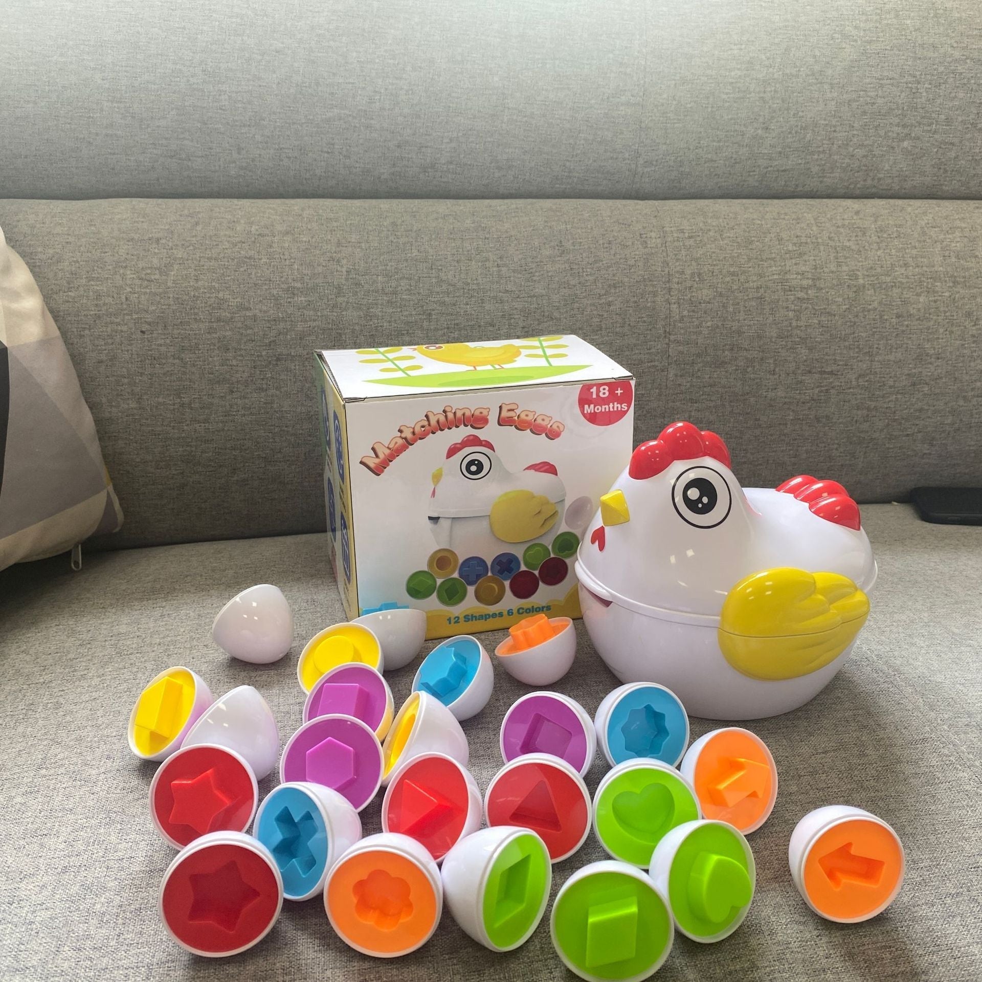 Montessori Matching Eggs - Leerzaam cadeau voor kinderen