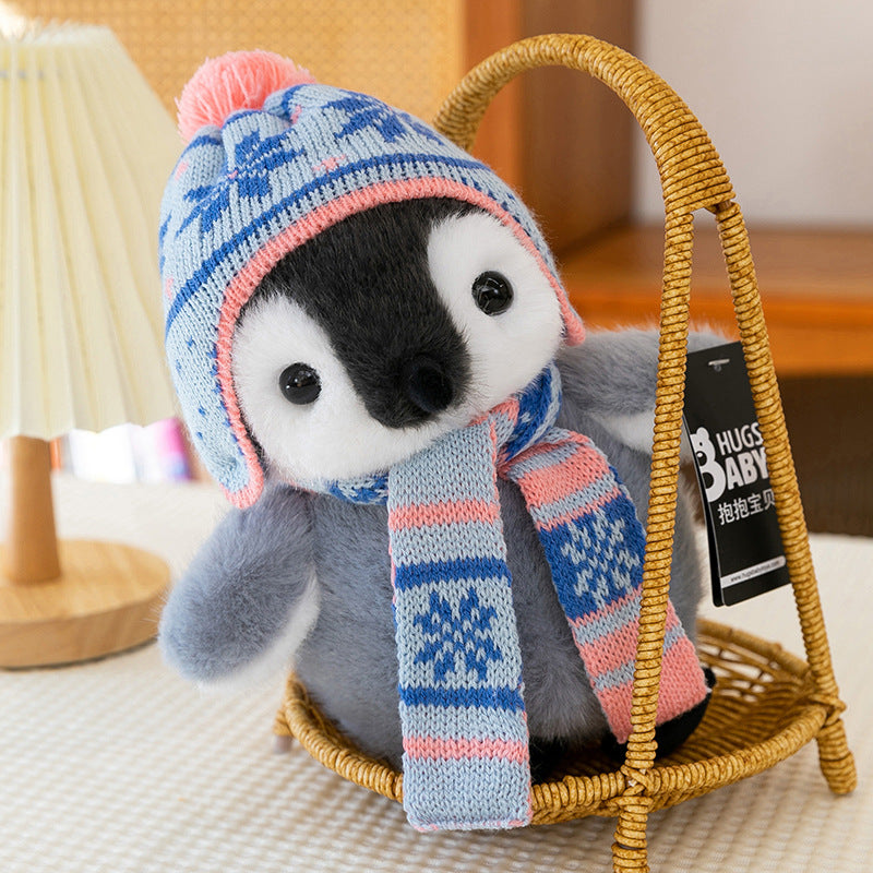 <font dir="auto" style="vertical-align: inherit;"><font dir="auto" style="vertical-align: inherit;">Flocon de neige chapeau pingouin peluche écharpe chapeau pingouin poupée décorative enfants cadeau du nouvel an en gros</font></font>