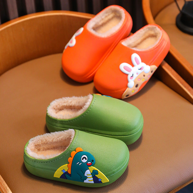Gevoerde Kinderklompen – Warme Instap Pantoffels met Anti-Slip Zool