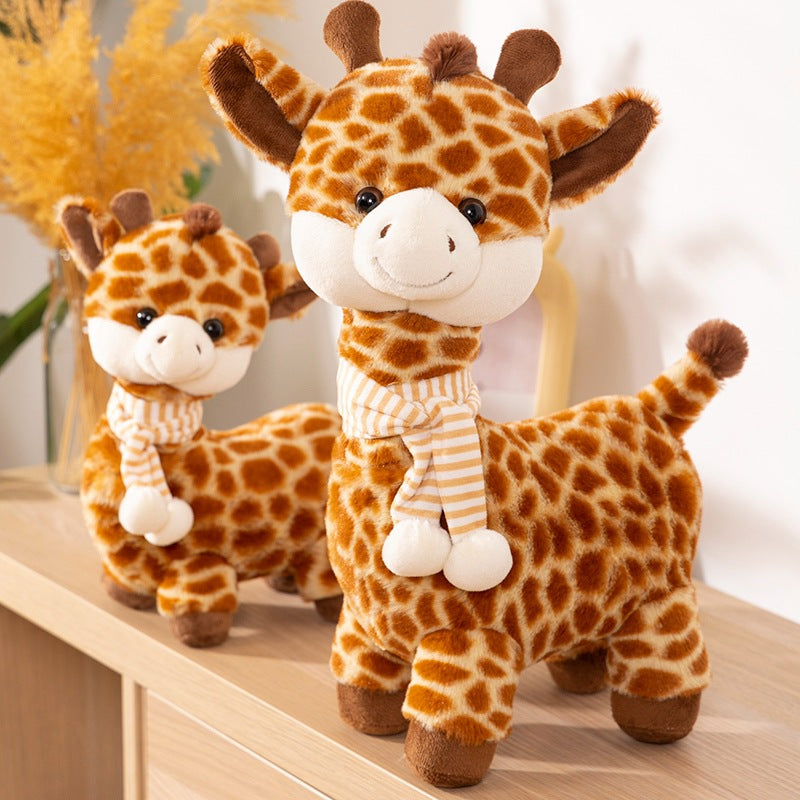 GiraffeSnuggle™ – Zachte Giraf Knuffel met Sjaal