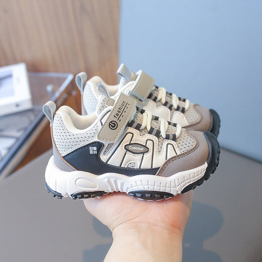 UrbanPlay – Jongens Mesh Sneakers met Klittenband en Antislip Zool