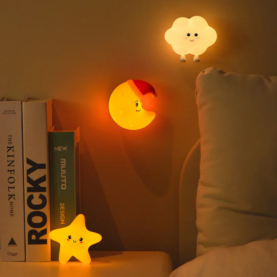 DreamGlow – Kinder Nachtlamp Ster, Maan & Wolk