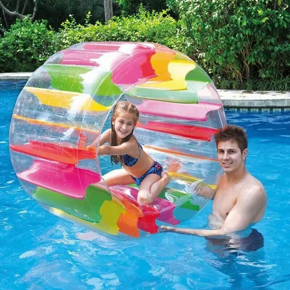 RainbowRoll – Opblaasbaar Loopwiel & Zwemband