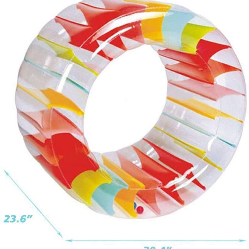 RainbowRoll – Opblaasbaar Loopwiel & Zwemband