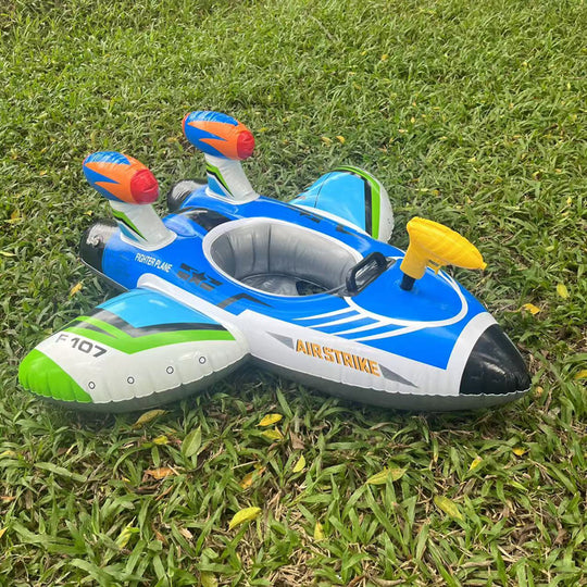 SkySplash – Opblaasbare Vliegtuig Zwemband voor Kinderen