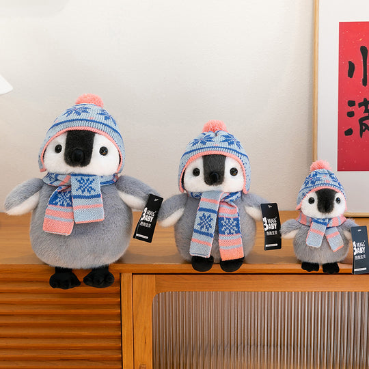 <font dir="auto" style="vertical-align: inherit;"><font dir="auto" style="vertical-align: inherit;">Flocon de neige chapeau pingouin peluche écharpe chapeau pingouin poupée décorative enfants cadeau du nouvel an en gros</font></font>