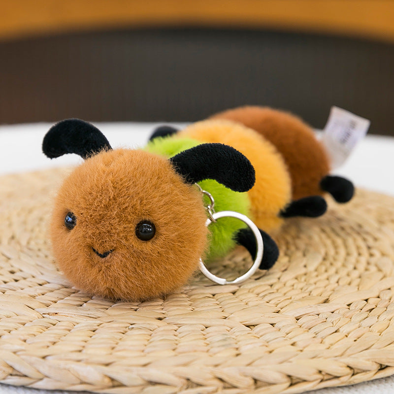 <font dir="auto" style="vertical-align: inherit;"><font dir="auto" style="vertical-align: inherit;">Nouvelle série créative de jouets en peluche Insectes, araignées et abeilles mignonnes, porte-clés chenilles</font></font>