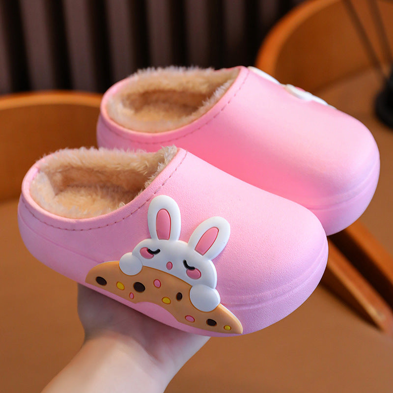 Gevoerde Kinderklompen – Warme Instap Pantoffels met Anti-Slip Zool