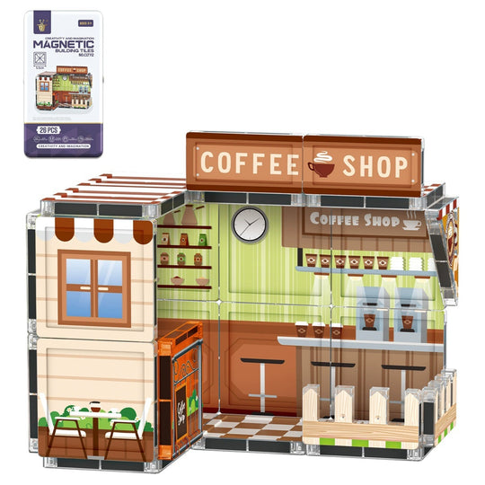 CoffeeBuild – Magnetische Bouwset met Koffiewinkel