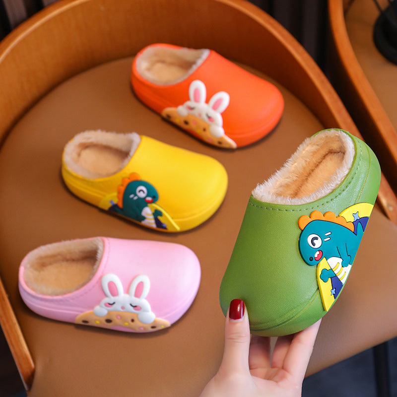 Gevoerde Kinderklompen – Warme Instap Pantoffels met Anti-Slip Zool