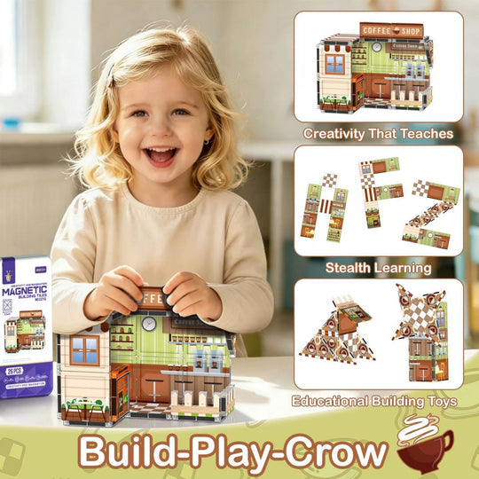 CoffeeBuild – Magnetische Bouwset met Koffiewinkel