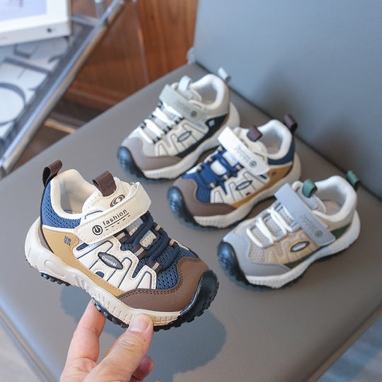 UrbanPlay – Jongens Mesh Sneakers met Klittenband en Antislip Zool