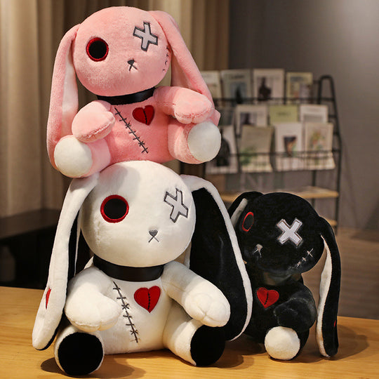 <font dir="auto" style="vertical-align: inherit;"><font dir="auto" style="vertical-align: inherit;">Peluche lapin transfrontalier Halloween Rebirth sombre, poupée lapin Halloween multicolore</font></font>