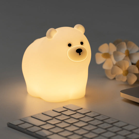 BearGlow™ – Schattig Squishy Silicone LED Nachtlampje – USB Oplaadbaar