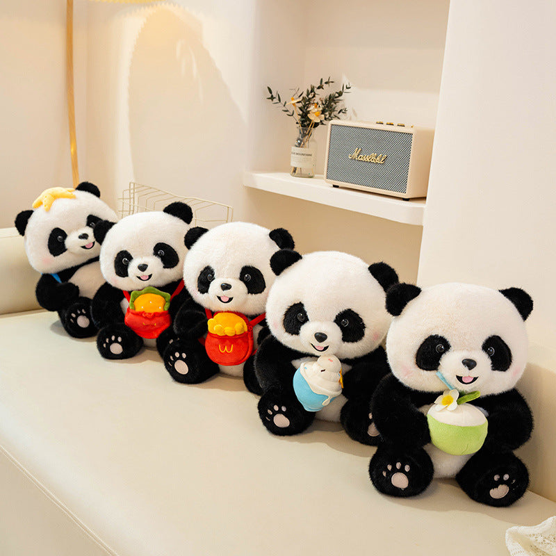 PandaTreats™ – Zachte Panda Knuffel met Accessoires