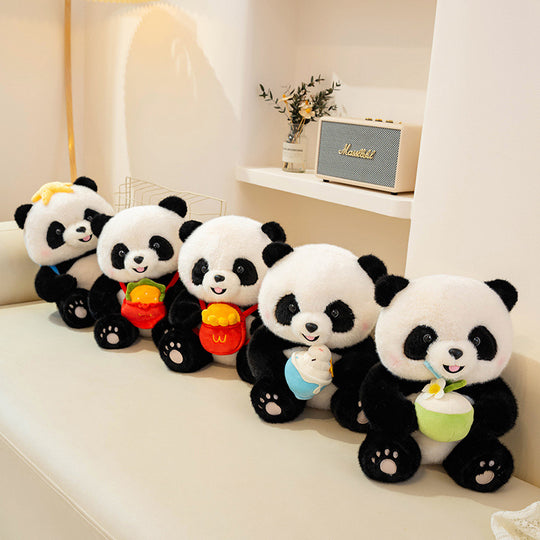 PandaTreats™ – Zachte Panda Knuffel met Accessoires