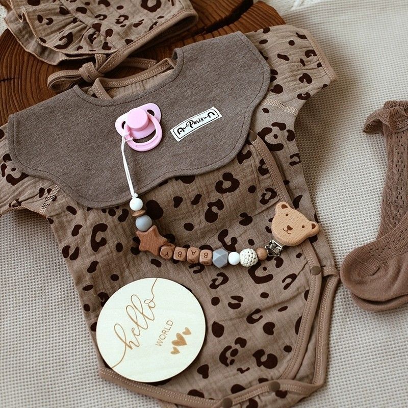 LittleWild – Katoenen Baby Romper met Muts