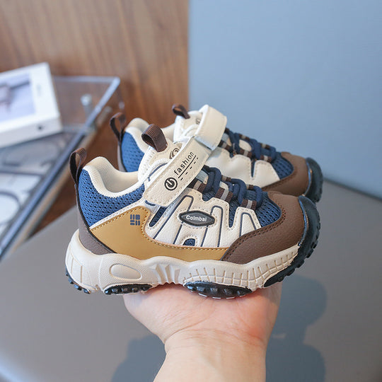 UrbanPlay – Jongens Mesh Sneakers met Klittenband en Antislip Zool