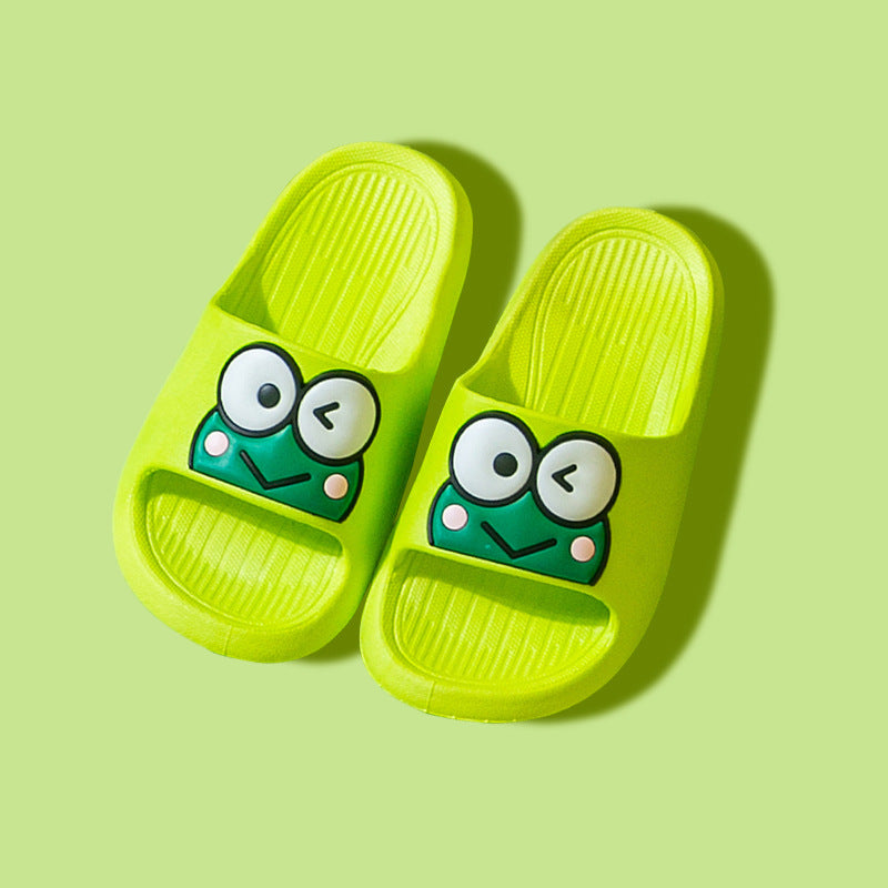 FroggyStep – Cartoon Kikker Kinderslippers