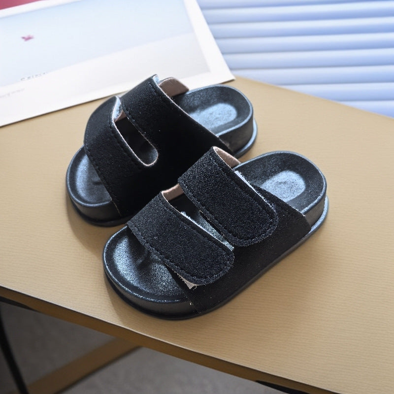 DoubleStep – Retro Dubbele Band Kinderslippers