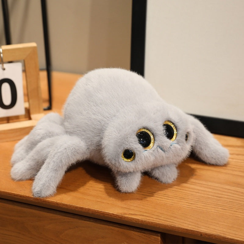 <font dir="auto" style="vertical-align: inherit;"><font dir="auto" style="vertical-align: inherit;">Peluche araignée noire de dessin animé, poupée araignée rampante, porte-clés de sac, poupée farce</font></font>