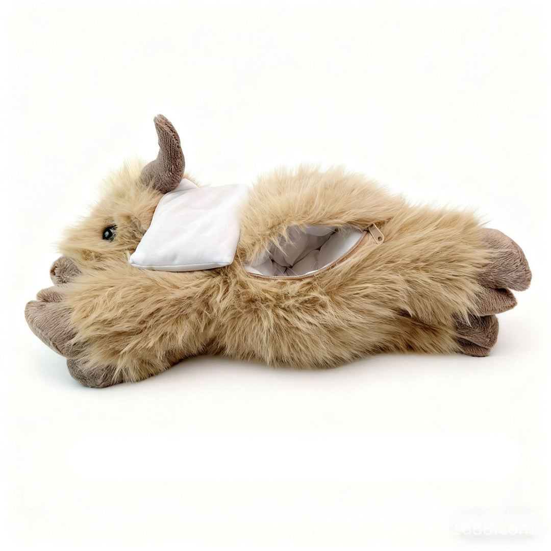 CalmCuddle – Highland Koe Verzwaringsknuffel met Warmtepad