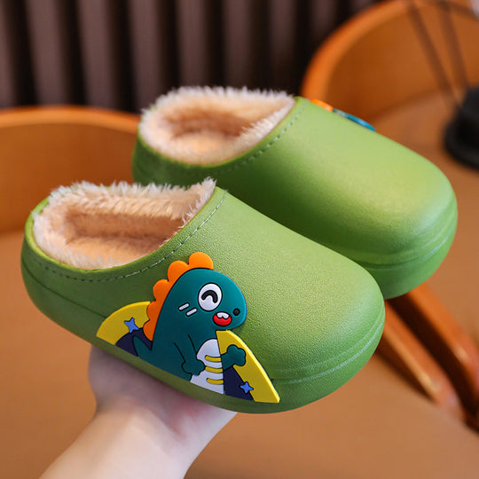 Gevoerde Kinderklompen – Warme Instap Pantoffels met Anti-Slip Zool
