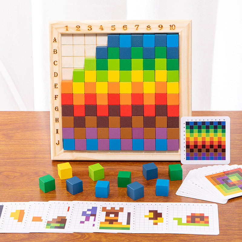 ColorCount™ – Montessori Houten Tel- & Kleuren Speelset voor Kinderen