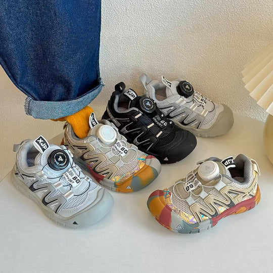 SpinTrail – Jongens Outdoor Sneakers met Draaiknop Sluiting
