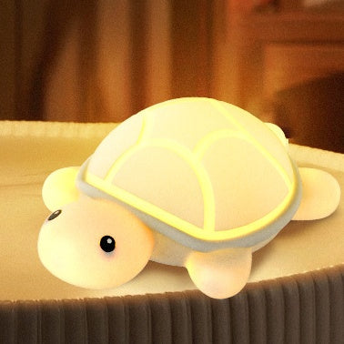 TurtleGlow™ – Schattig Squishy Silicone LED Nachtlampje – USB Oplaadbaar