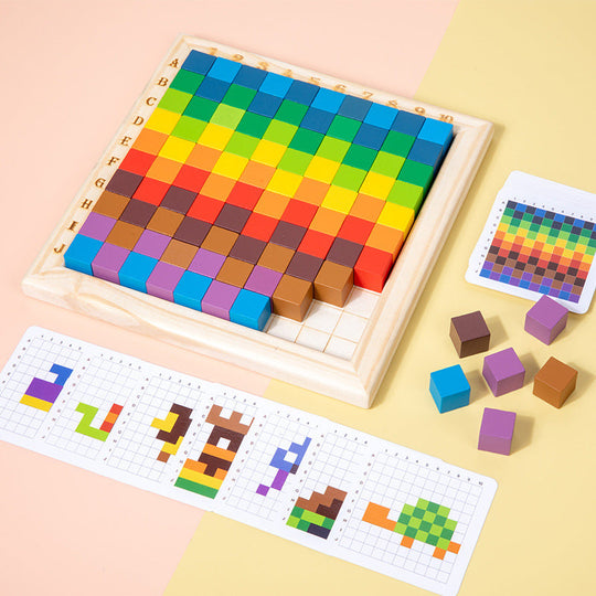 ColorCount™ – Montessori Houten Tel- & Kleuren Speelset voor Kinderen