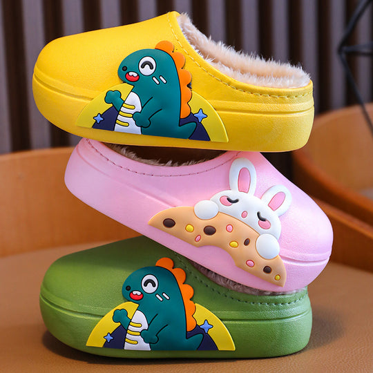 Gevoerde Kinderklompen – Warme Instap Pantoffels met Anti-Slip Zool