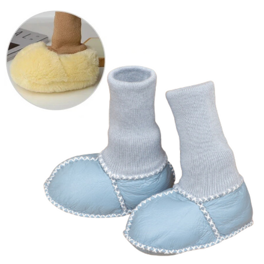 CozyFeet™ – Warme & Antislip Baby Sloffen voor Winterdagen